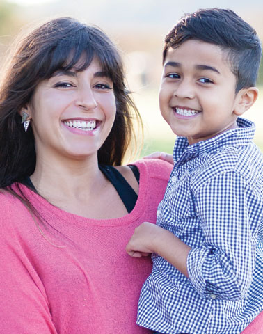 dental patients mother son smiling modesto ca
